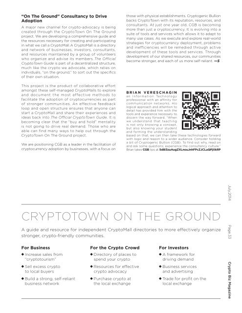 Crypto Biz Magazine—July, 2014/Issue.02