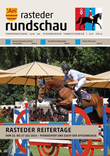 rasteder rundschau Sonderausgabe zum Oldenburger Landesturnier 2014