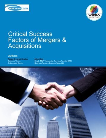 Critical Success Acquisitions Factors of Mergers &