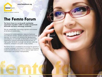 The Femto Forum - Small Cell Forum