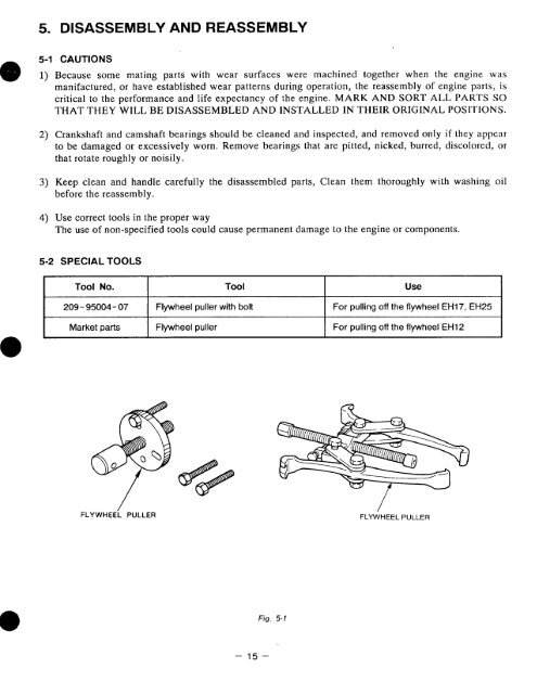 EH12, EH17, EH25 - Small Engine Discount