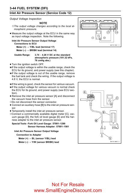 Kawasaki Z1000 - ZR1000 2003-04 Service Manual - Small Engine ...