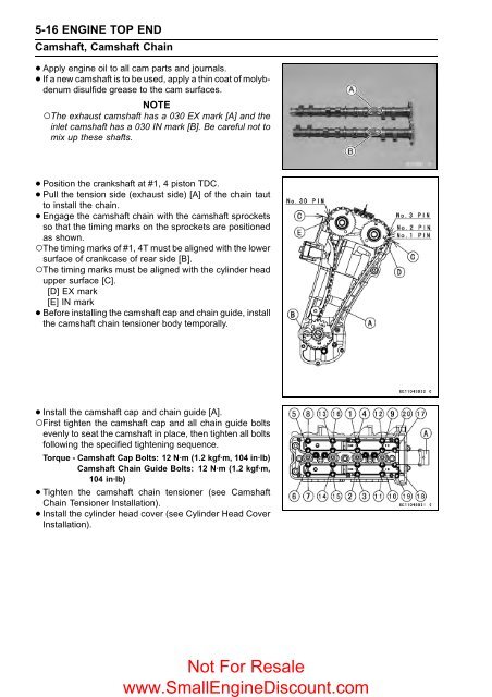 Kawasaki Z1000 - ZR1000 2003-04 Service Manual - Small Engine ...