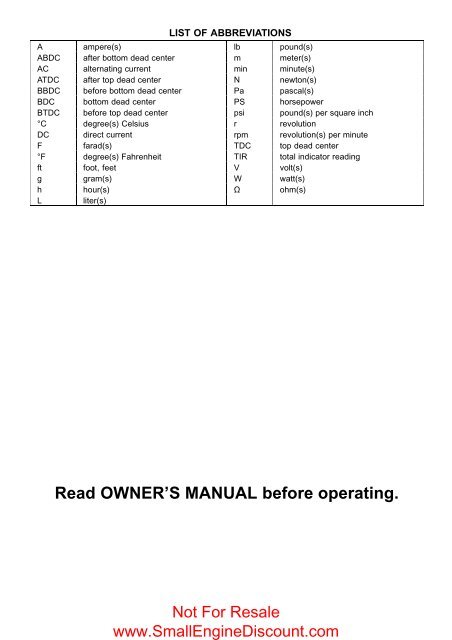 Kawasaki Z1000 - ZR1000 2003-04 Service Manual - Small Engine ...