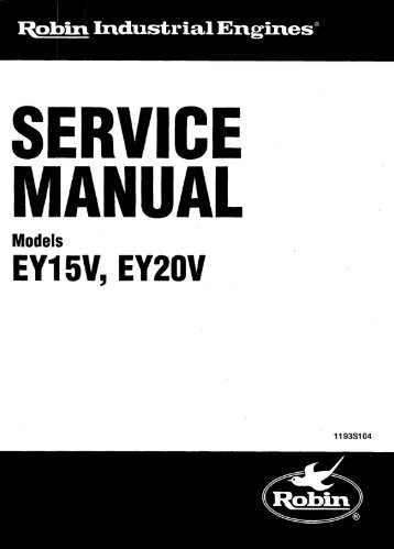 EY15V, EY20V - Small Engine Discount