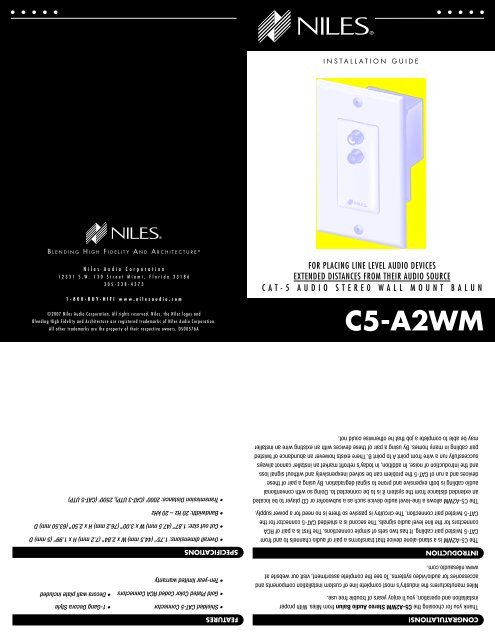 DS00576A-3 C5-A2WM.indd - Niles Audio
