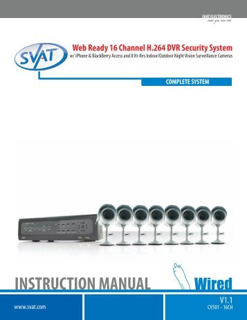 INSTRUCTION MANUAL - SVAT Electronics