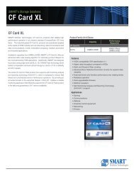CF Card XL Product Overview - Smart Modular Technologies, Inc.