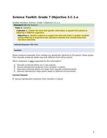 Science grade 7 3.C.1.e - mdk12