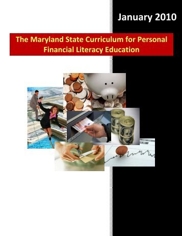 The Maryland State Curriculum for Personal Financial ... - mdk12