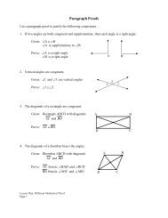 Paragraph Proofs - mdk12