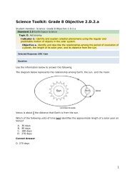 Science grade 8 2.D.2.a - mdk12