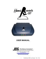 HomeRunner RBI User Manual - Smarthome