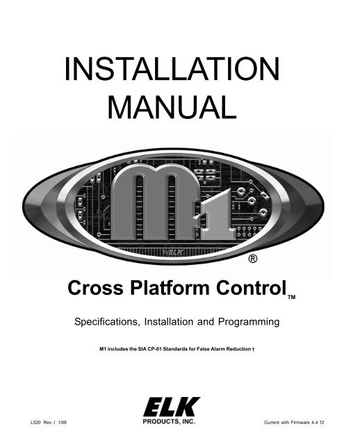 INSTALLATION MANUAL - Smarthome