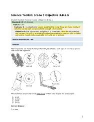 Science grade 5 3.B.2.b - mdk12