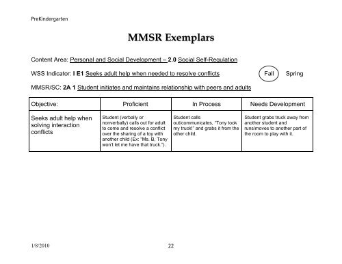 Maryland Model for School Readiness (MMSR ... - mdk12