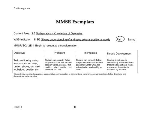 Maryland Model for School Readiness (MMSR ... - mdk12