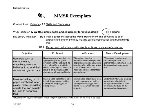 Maryland Model for School Readiness (MMSR ... - mdk12