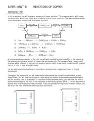 EXPERIMENT 8: REACTIONS OF COPPER - Ccchemistry.us