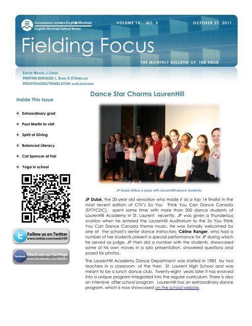 Fielding Focus - English Montreal School Board