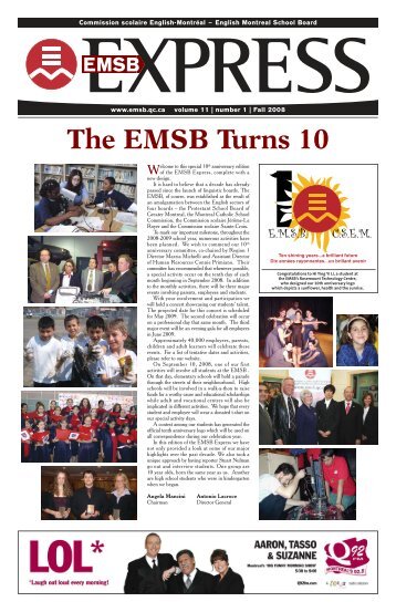 The EMSB Turns 10 - English Montreal School Board