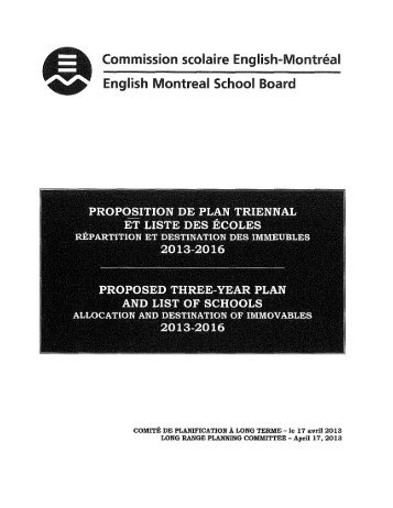 Commission scolaire English-Montreal English Montreal School Board