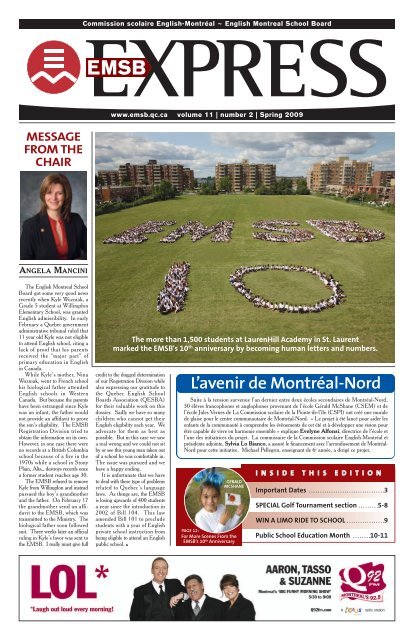 L'avenir de MontrÃ©al-Nord - English Montreal School Board