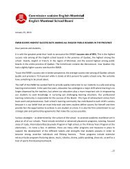 Open Letter to all EMSB parents - English Montreal School Board