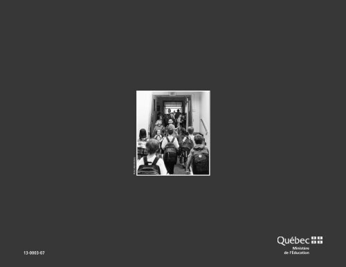 Programme de formation de l'Ã©cole quÃ©bÃ©coise - Version approuvÃ©e