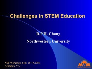 Challenges in STEM Education - Materials World Modules