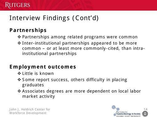 Trends in the Development of Nanotechnology Degree ... - NCLT