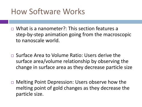 Presentation for instructor (PDF)