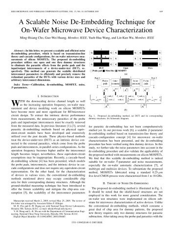 A Scalable Noise De-Embedding Technique for On ... - IEEE Xplore