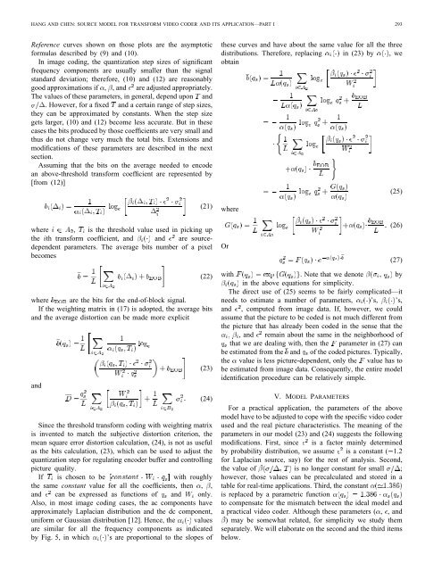 Source Model for Transform Video Coder and its ... - ResearchGate