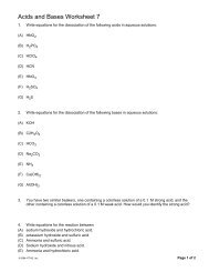 Naming Acids and Bases Worksheet
