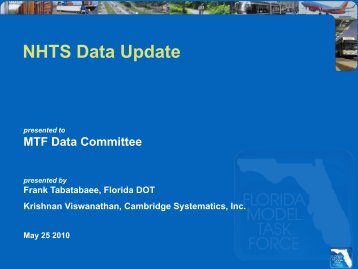 NHTS Update by Krishnan Viswanathan - FSUTMSOnline