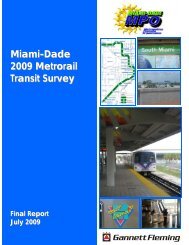 Miami-Dade 2009 Metrorail Transit Survey - FSUTMSOnline