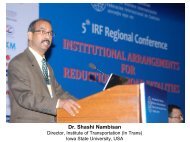 Dr. Shashi Nambisan, ISU, USA - Road Safety in India|NGO on ...
