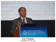 Prof. P. K. Sikdar, ICT Pvt. Ltd. - IRF India chapter
