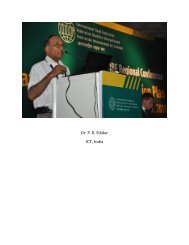 Dr. P. K. Sikdar ICT, India - IRF India chapter