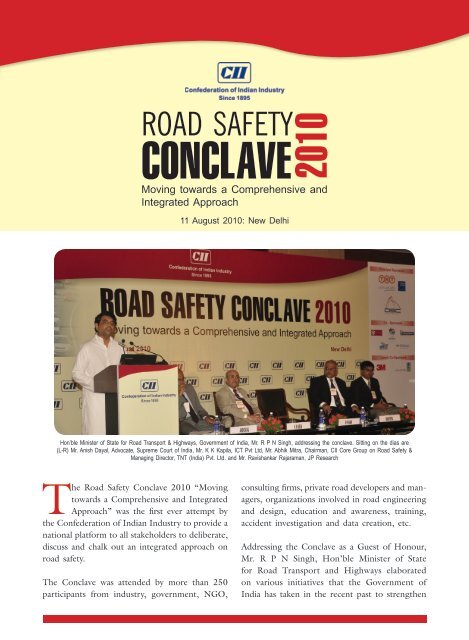 CONCLAVE 2010 - Road Safety in India|NGO on Road Safety