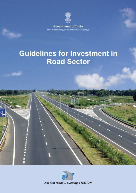 Guidelines for Investment in Road Sector - National Highways ...
