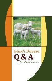 Johne's Disease for Sheep - Washington State Department of ...