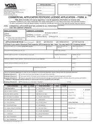 commercial applicator pesticide license application – form a