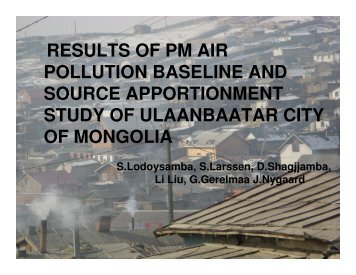 results of pm air pollution baseline and source apportionment study ...
