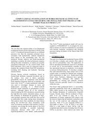 computational investigation of hydro-mechanical effects on ...