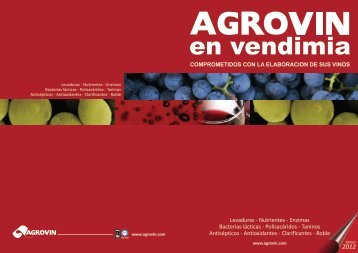 CATÁLOGO Agrovin en Vendimia 2012