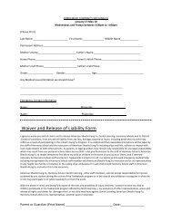 Waiver and Release of Liability Form - Harmony School of Science