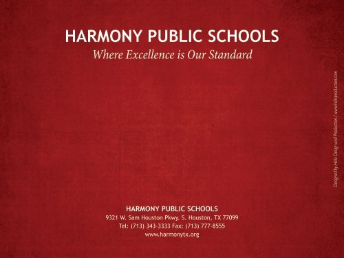 SUCCESS REPORT 2000 – 2010 - Harmony School of Science