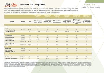 Maxxam FR Homopolymer - PolyOne